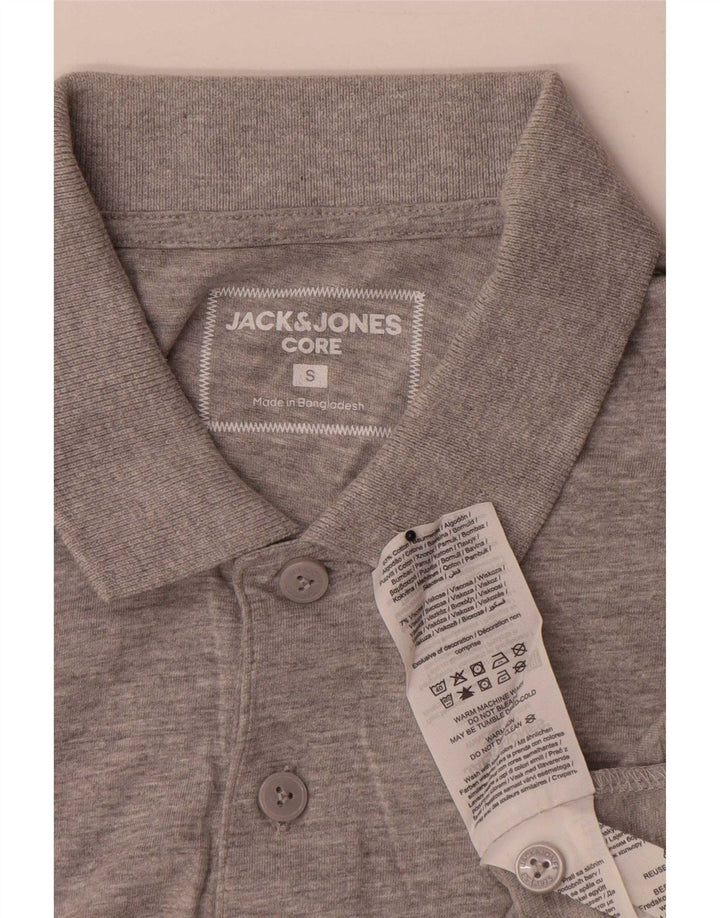 Jack & Jones Herren-Poloshirt, klein, graue Baumwolle