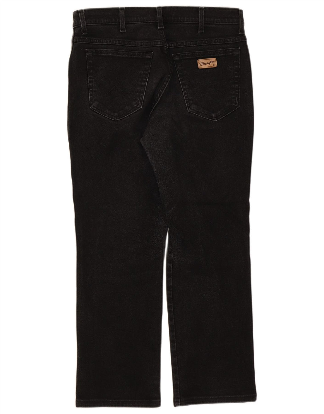 Wrangler Herren Texas Straight Jeans W34 L27 Schwarz
