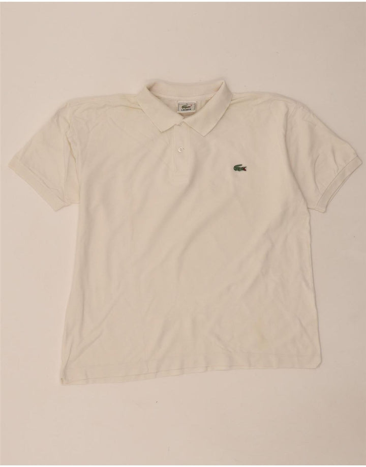 LACOSTE Herren-Poloshirt, Größe 4, mittelweiße Baumwolle