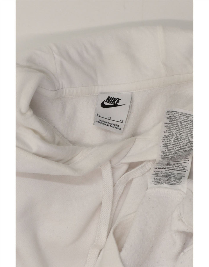 NIKE Herren Kapuzenpullover XL, weiße Baumwolle