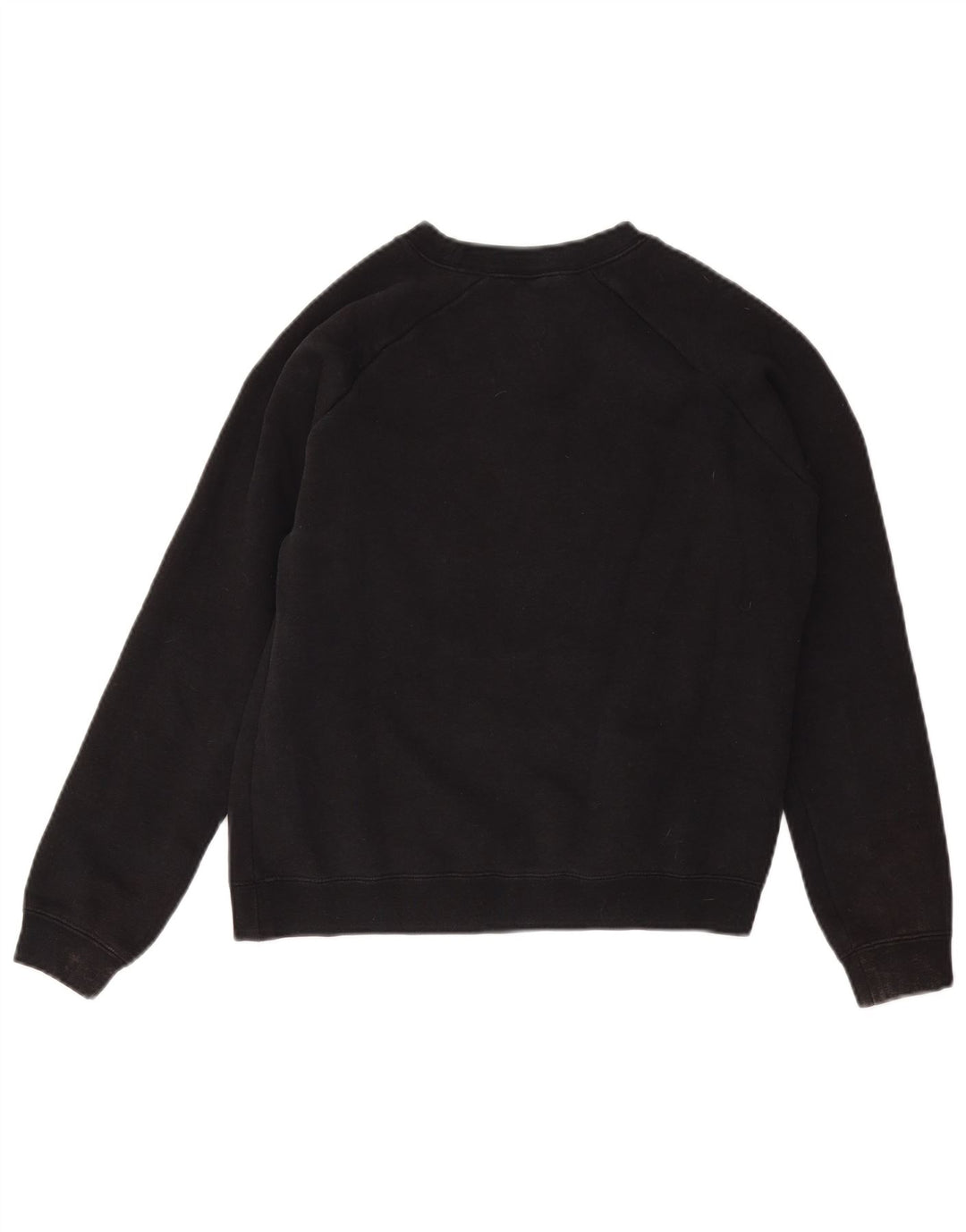 NIKE Womens Crop Oversized Graphic Sweatshirt Pullover UK 10 Small Schwarz
