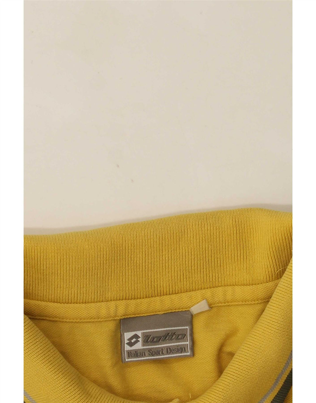 Lotto Herren Poloshirt Mittelgelb gestreift