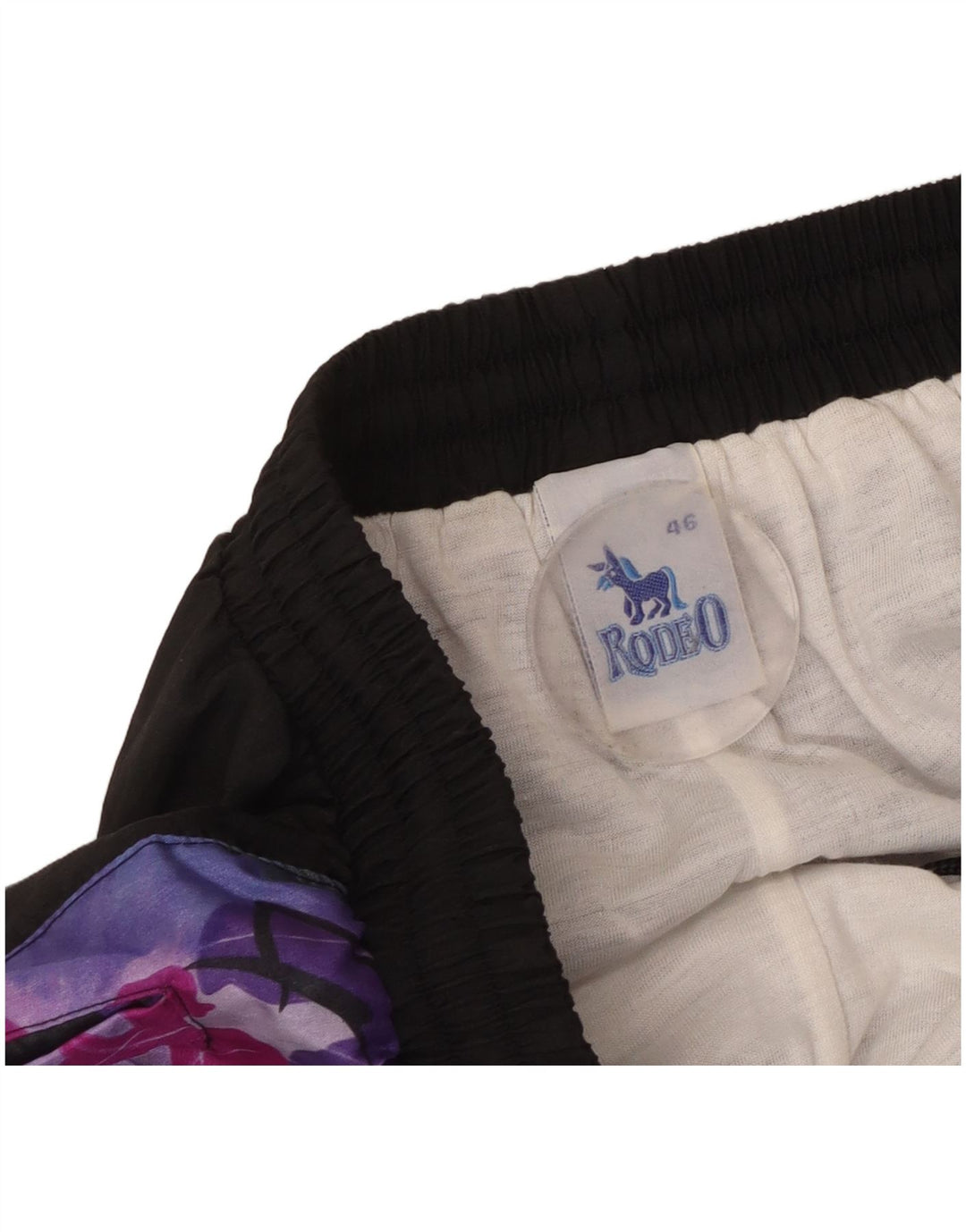 Rodeo Damen-Trainingshose, Jogginghose, IT 46, Größe L, Schwarz, Farbblock