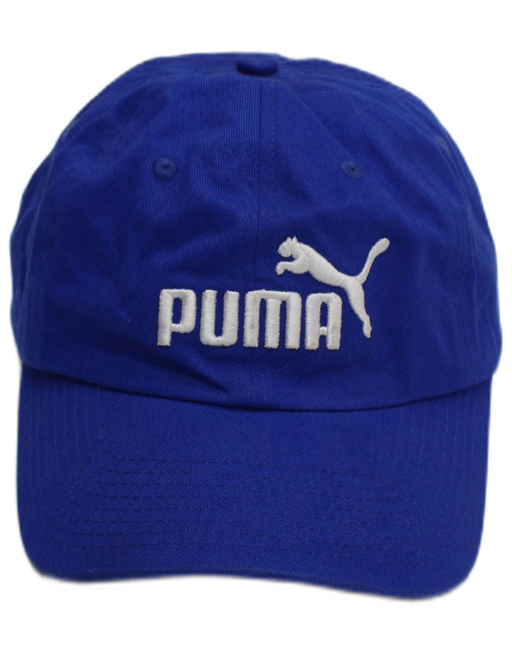 Puma Baseballkappe mit Grafik für Jungen, Einheitsgröße, blaue Baumwolle