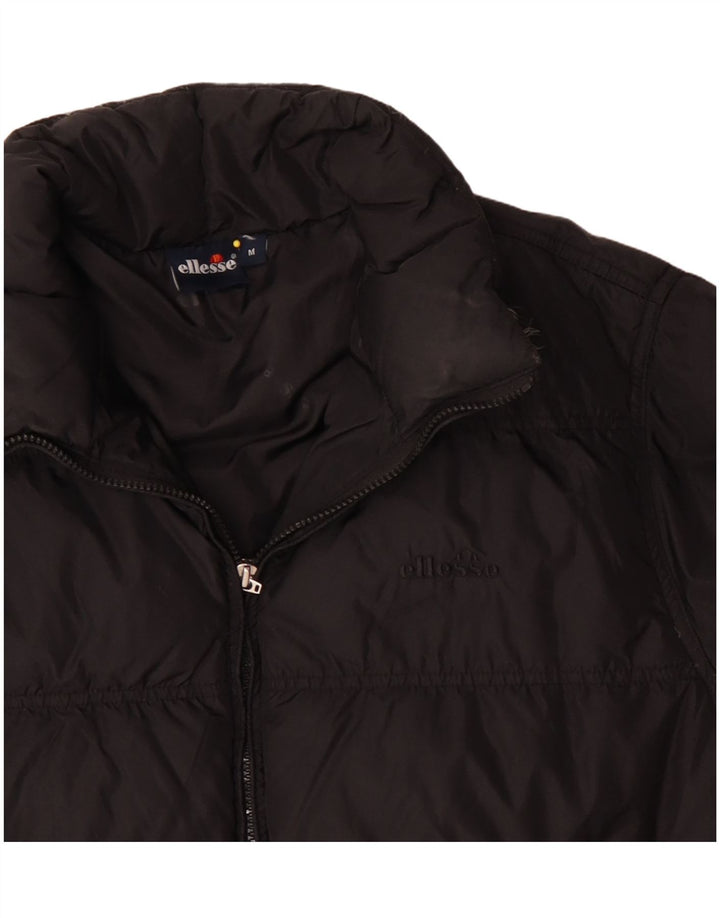 Ellesse Herren Wattierte Jacke UK 38 Medium Schwarz Polyamid