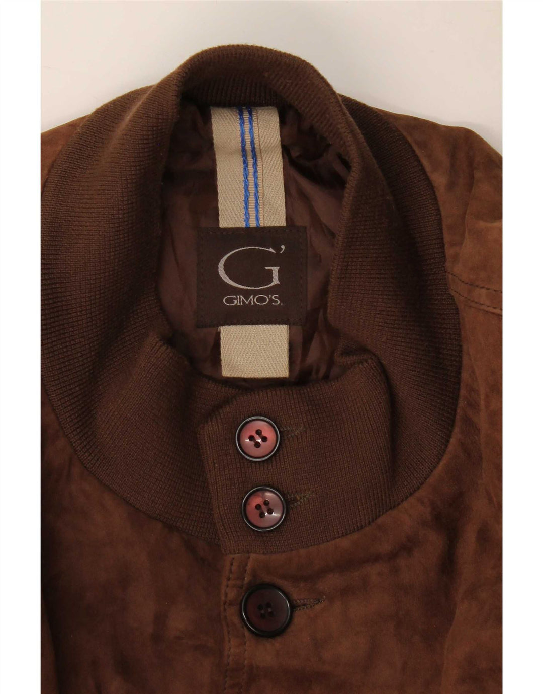 Gimo's Herren Wildleder Bomberjacke UK 40 Large Brown