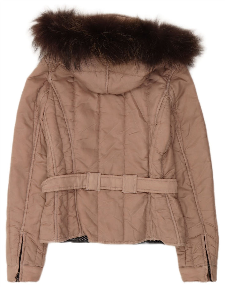 Refrigiwear Wattierte Damenjacke mit Kapuze, UK 10, Small, Beige, Polyamid