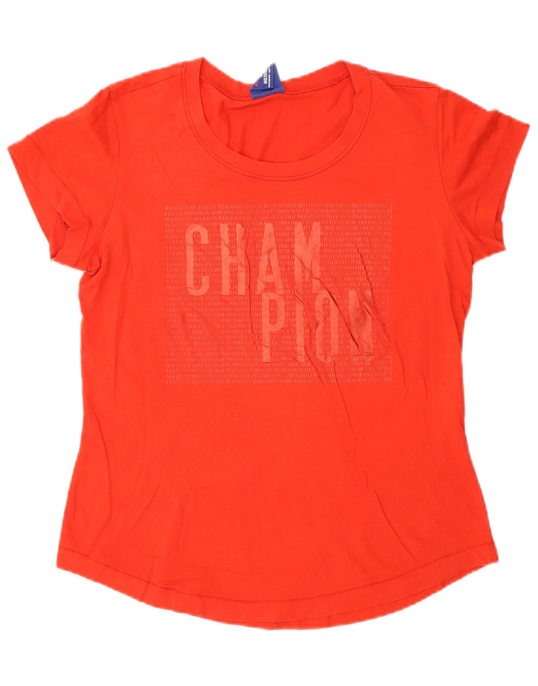 Champion Damen Grafik-T-Shirt-Oberteil UK 14 Mittelrot