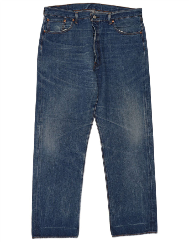 Levi's Herren Straight Jeans W40 L34 Blaue Baumwolle