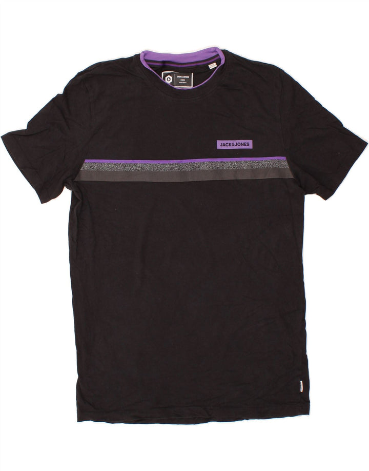 JACK & JONES Mens Core T-Shirt Top XL Black Cotton Vintage Jack & Jones and Second-Hand Jack & Jones from Messina Hembry 