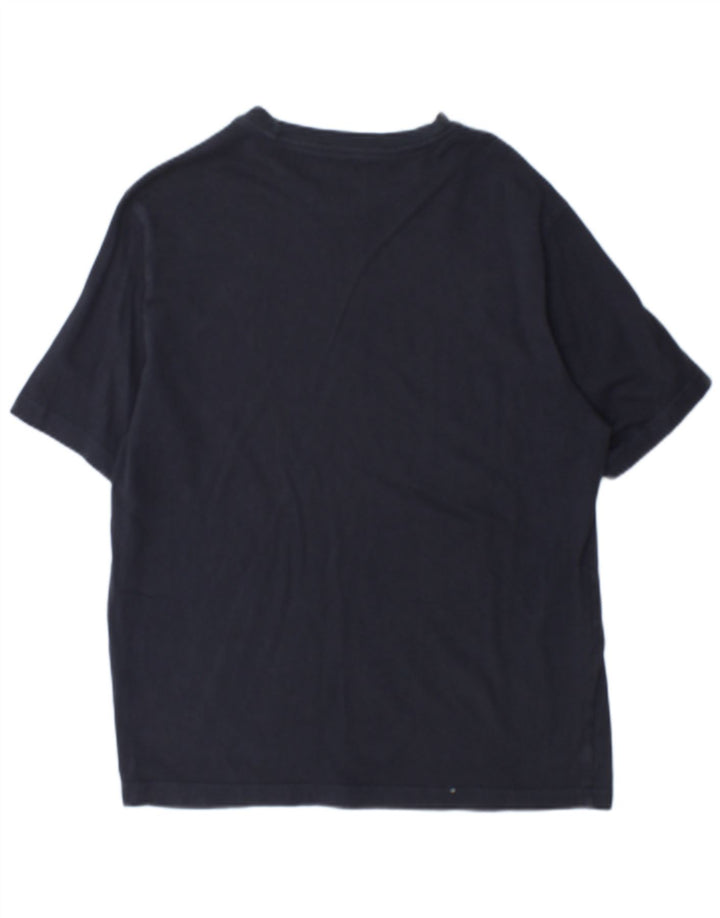 Champion Herren T-Shirt Top Large Marineblau Baumwolle