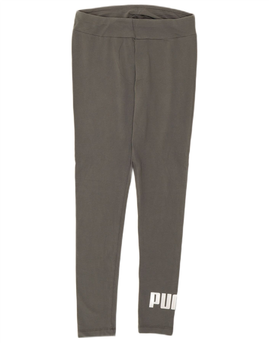 PUMA Womens Graphic Leggings UK 10 Small  Grey Cotton