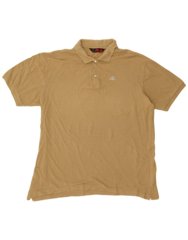 KAPPA Herren Poloshirt 3XL Beige Baumwolle