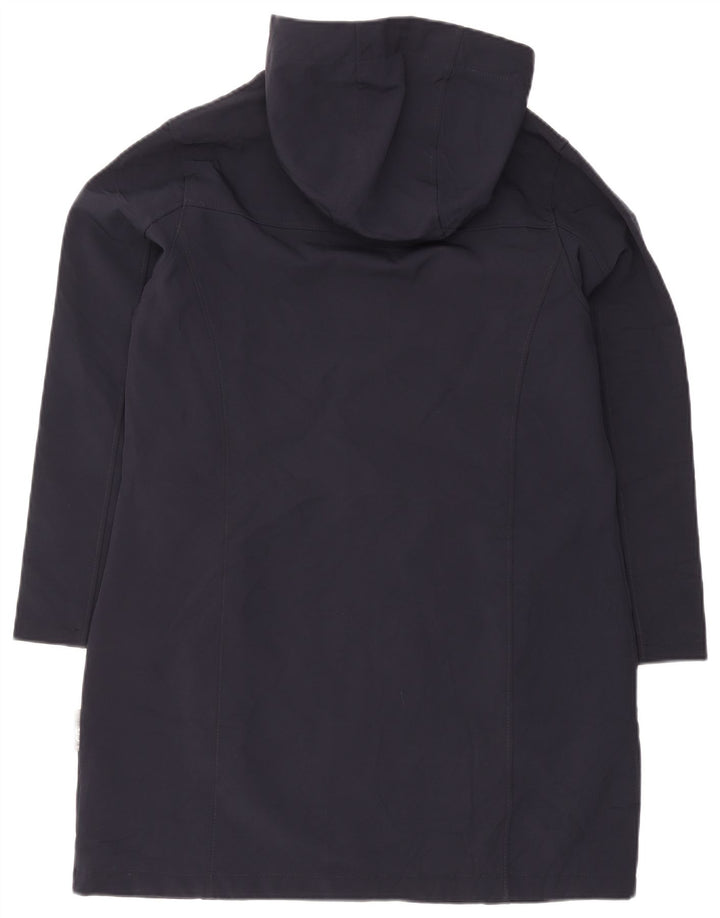 Coast Guard Damen-Windbreaker-Mantel mit Kapuze, Größe 42, mittleres Marineblau