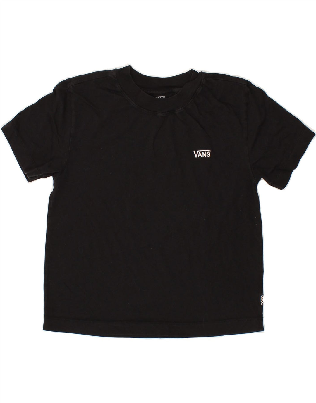 VANS Womens T-Shirt Top UK 10 Small Black Cotton Vintage Vans and Second-Hand Vans from Messina Hembry 