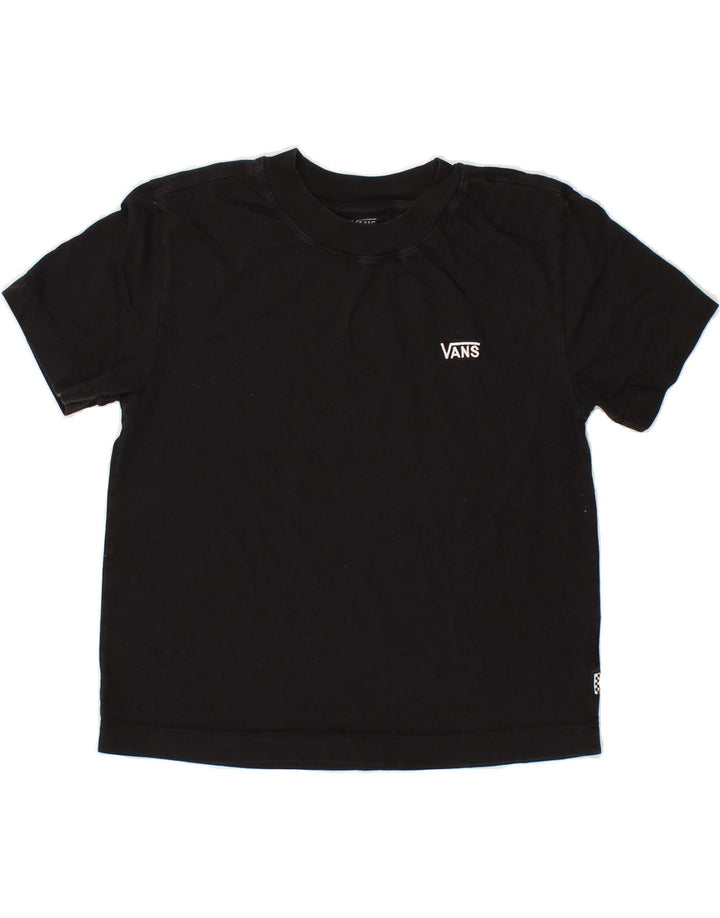 VANS Womens T-Shirt Top UK 10 Small Black Cotton Vintage Vans and Second-Hand Vans from Messina Hembry 