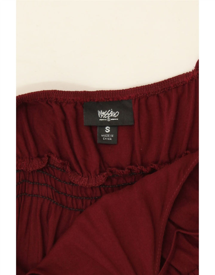 MOSSIMO Womens Sundress UK 10 Small Maroon Rayon Vintage Mossimo and Second-Hand Mossimo from Messina Hembry 