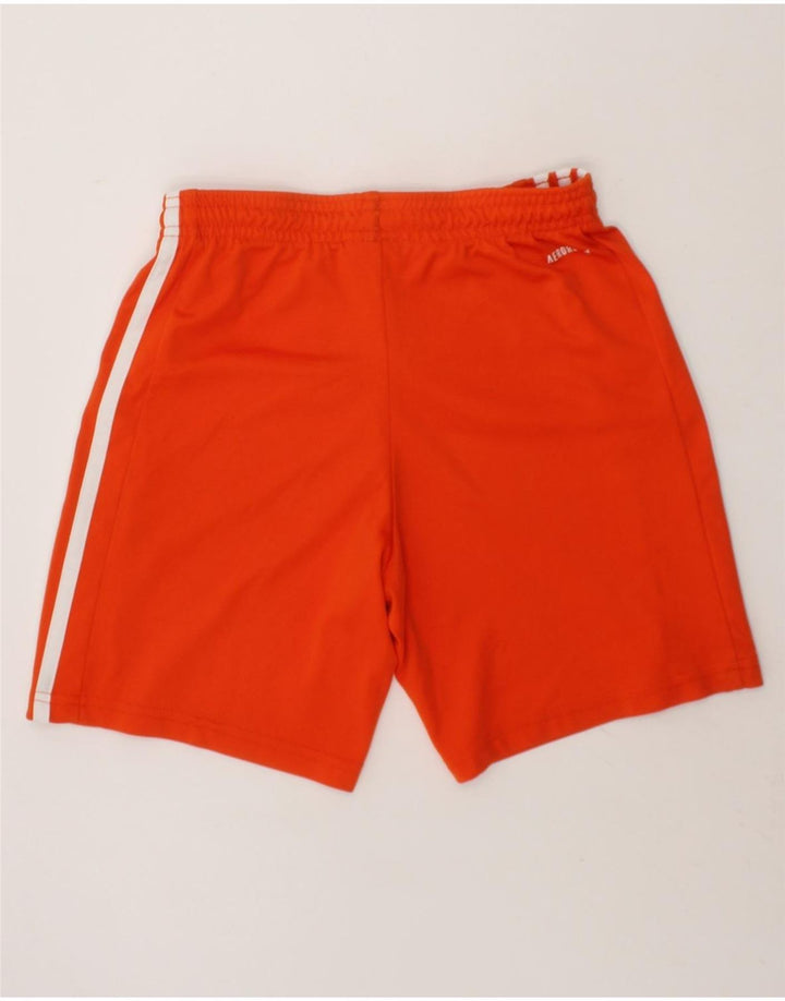 ADIDAS Boys Aeroready Sport Shorts 9-10 Years  Orange Polyester Vintage Adidas and Second-Hand Adidas from Messina Hembry 