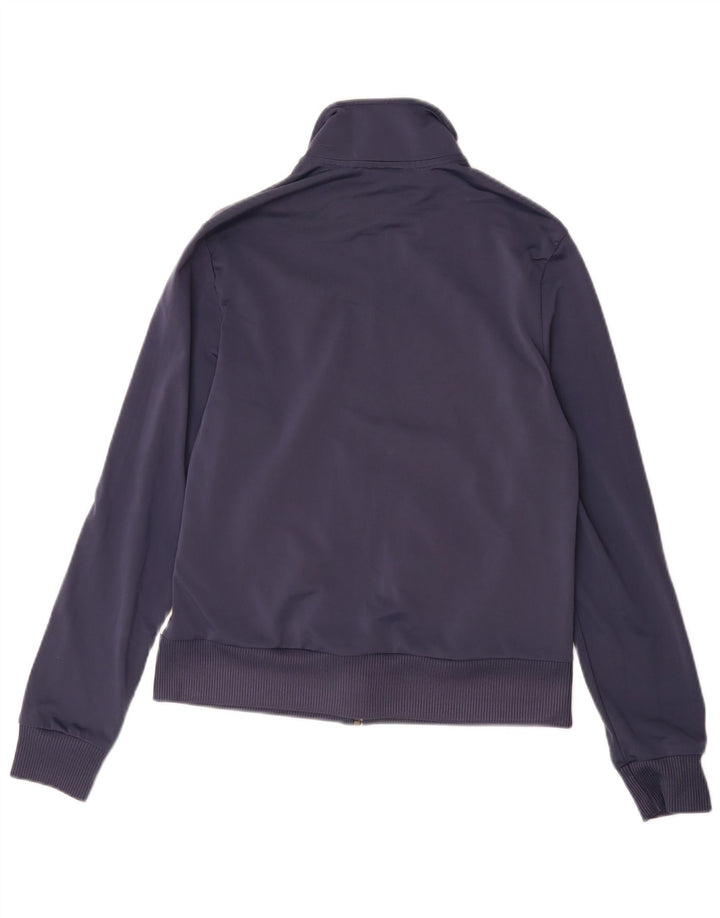 PUMA Damen-Trainingsanzug, Top-Jacke, UK 16, Größe L, Marineblau, Farbblock
