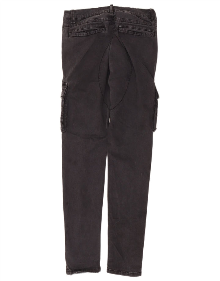 Zara Slim Cargo-Hose für Herren, EU 38, Größe S, W30, L30, Grau, Baumwolle