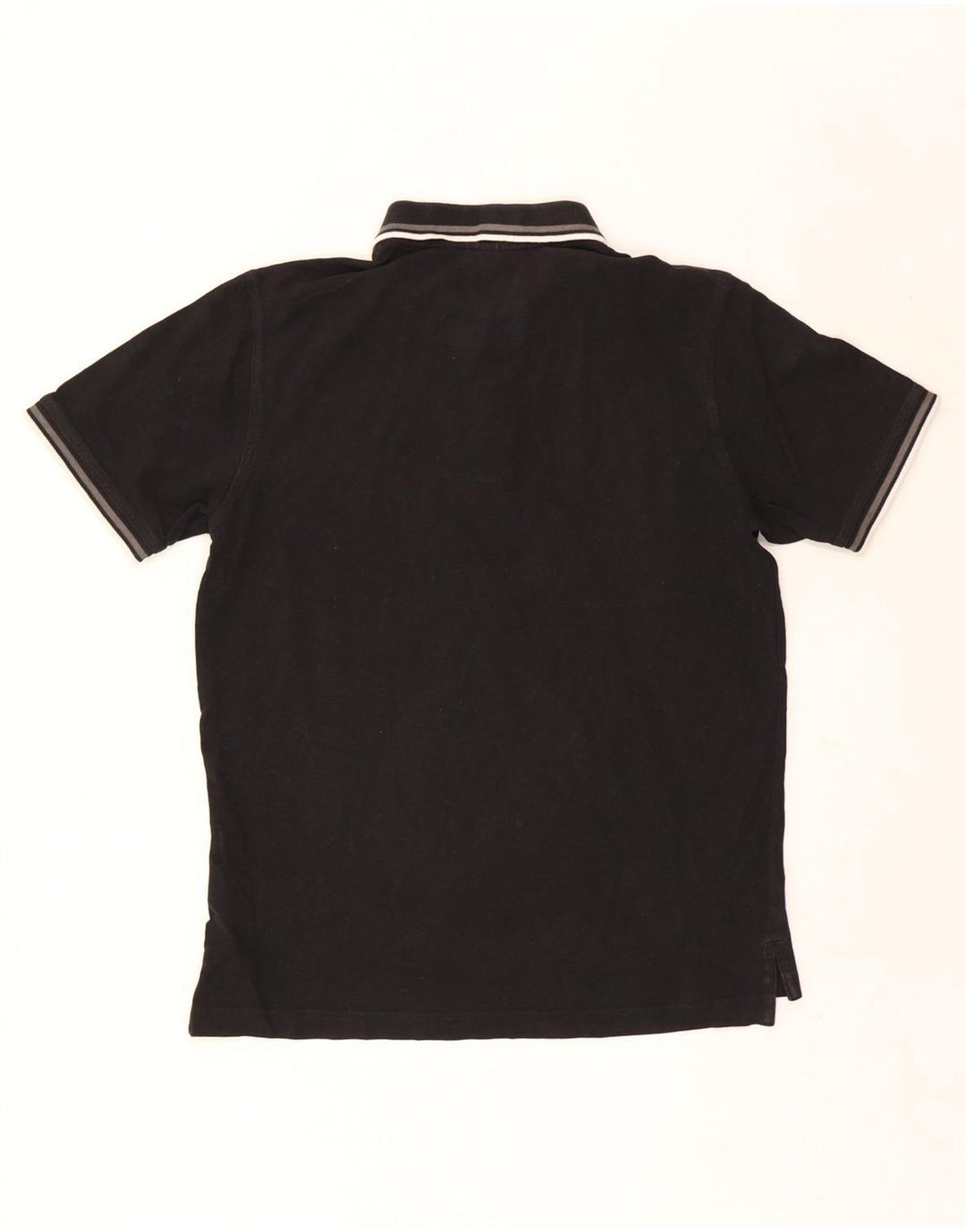 Pierre Cardin Herren-Poloshirt mit normaler Passform, mittelschwarz, gestreift, Baumwolle