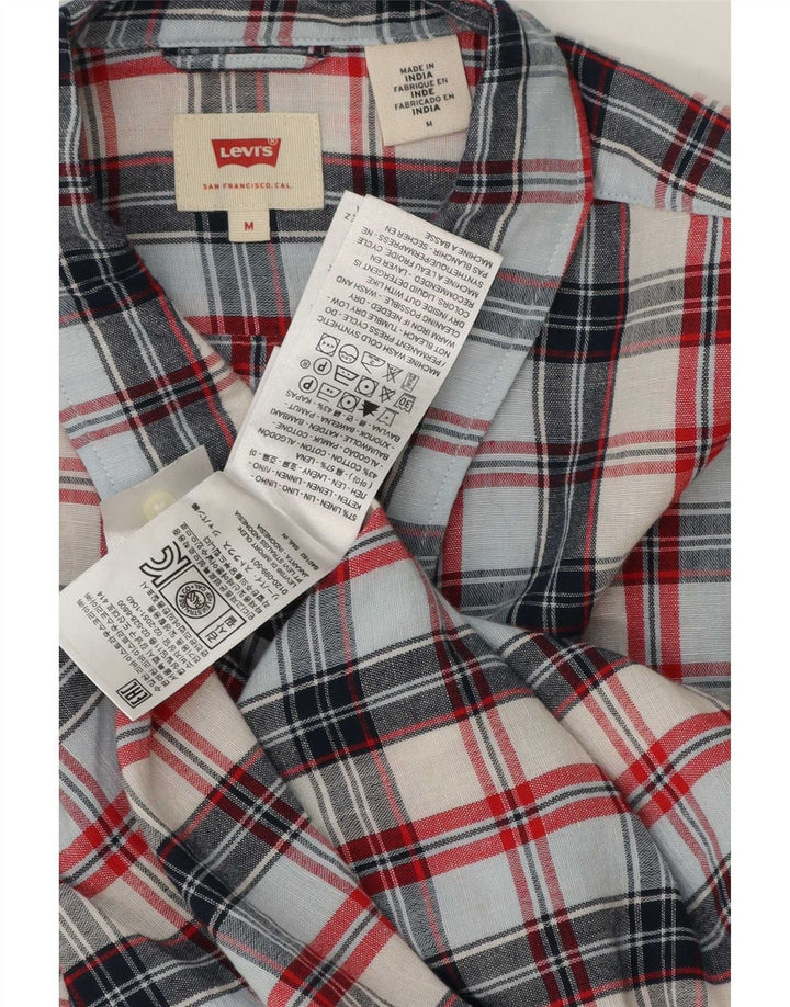 Levi's Herren-Hemd, mittelgroß, mehrfarbig, kariert, Leinen