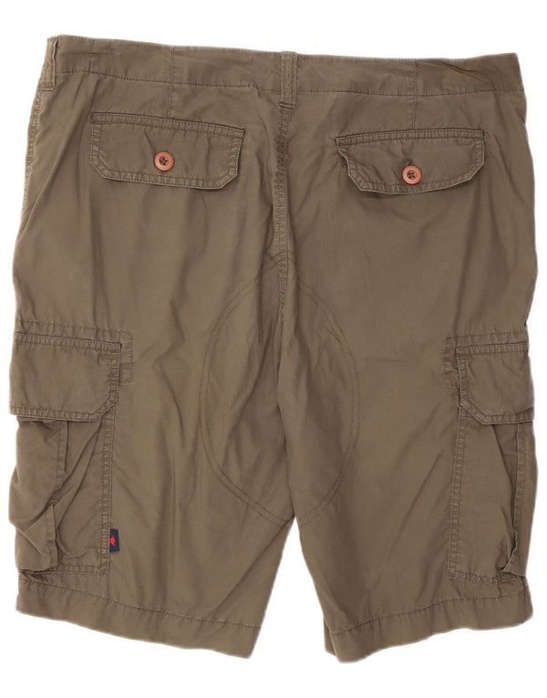 Kappa Herren Cargoshorts IT 50 Large W36 Khaki Baumwolle