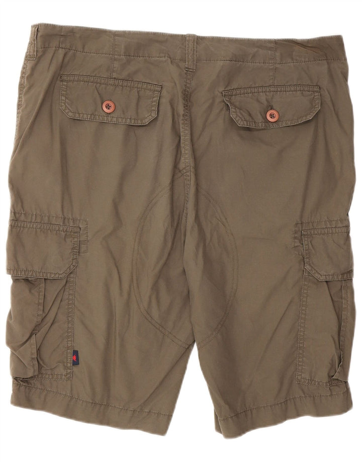 Kappa Herren Cargoshorts IT 50 Large W36 Khaki Baumwolle