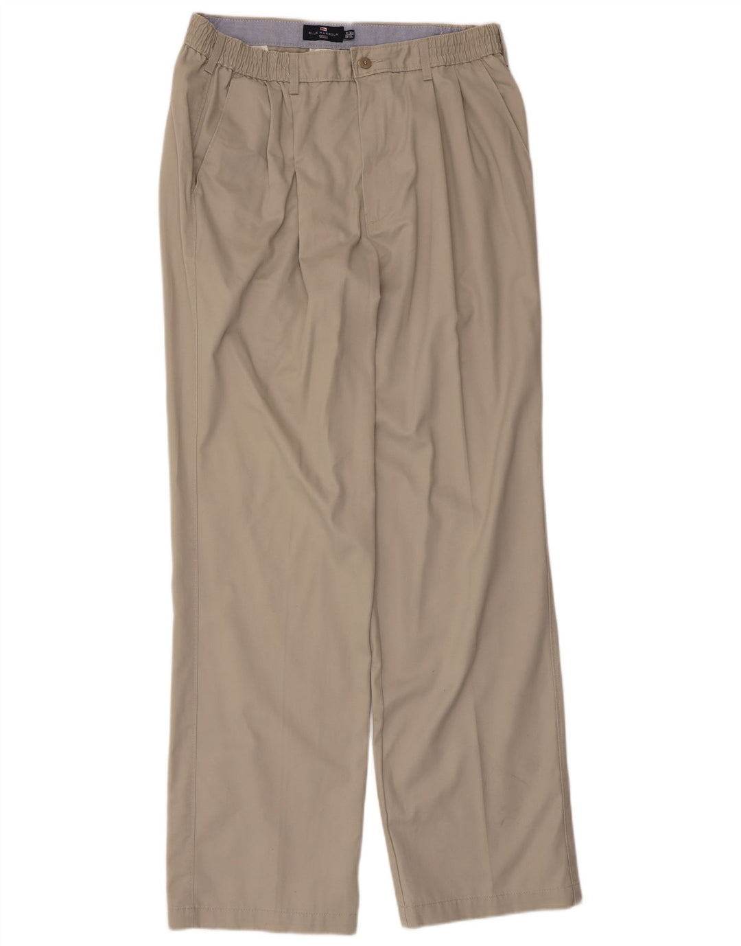 Marks & Spencer Herren-Chinohose Harbor Pegged, Blau, W36, L33, Beige