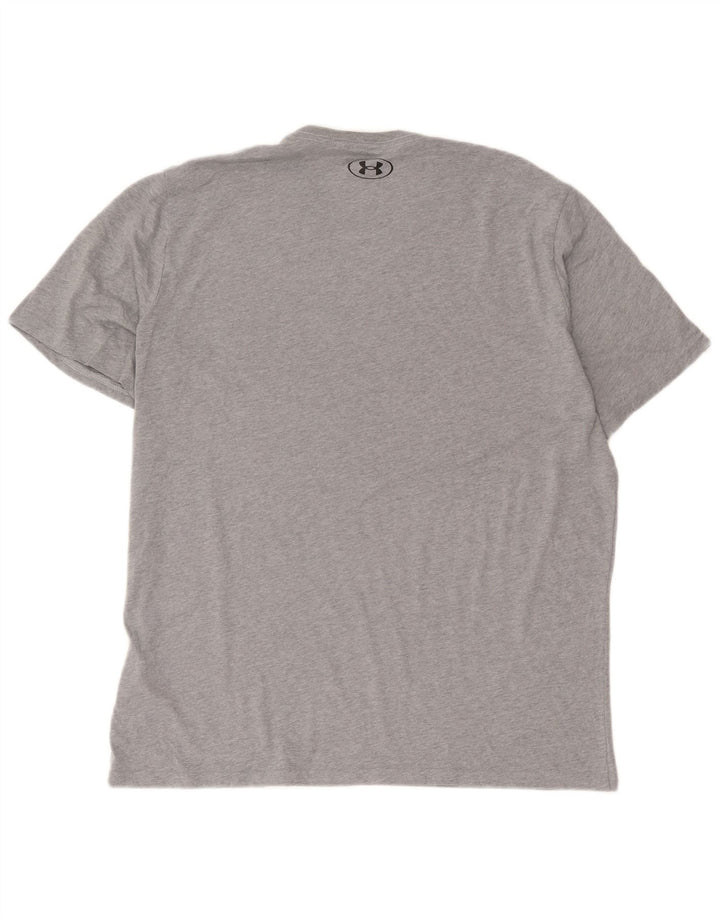 Under Armour Herren T-Shirt Top XL Grau gefleckte Baumwolle
