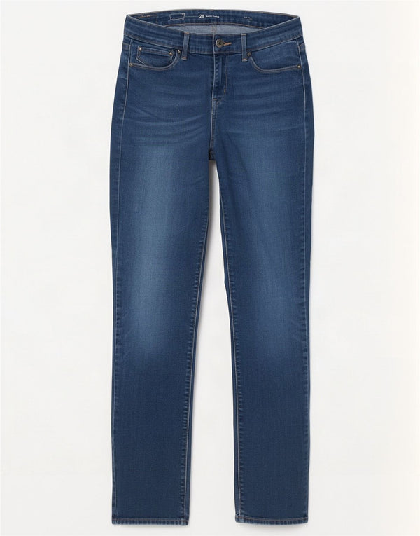 Levi's Damen Demi Curve Mid Rise Slim Jeans W28 L32 Blaue Baumwolle