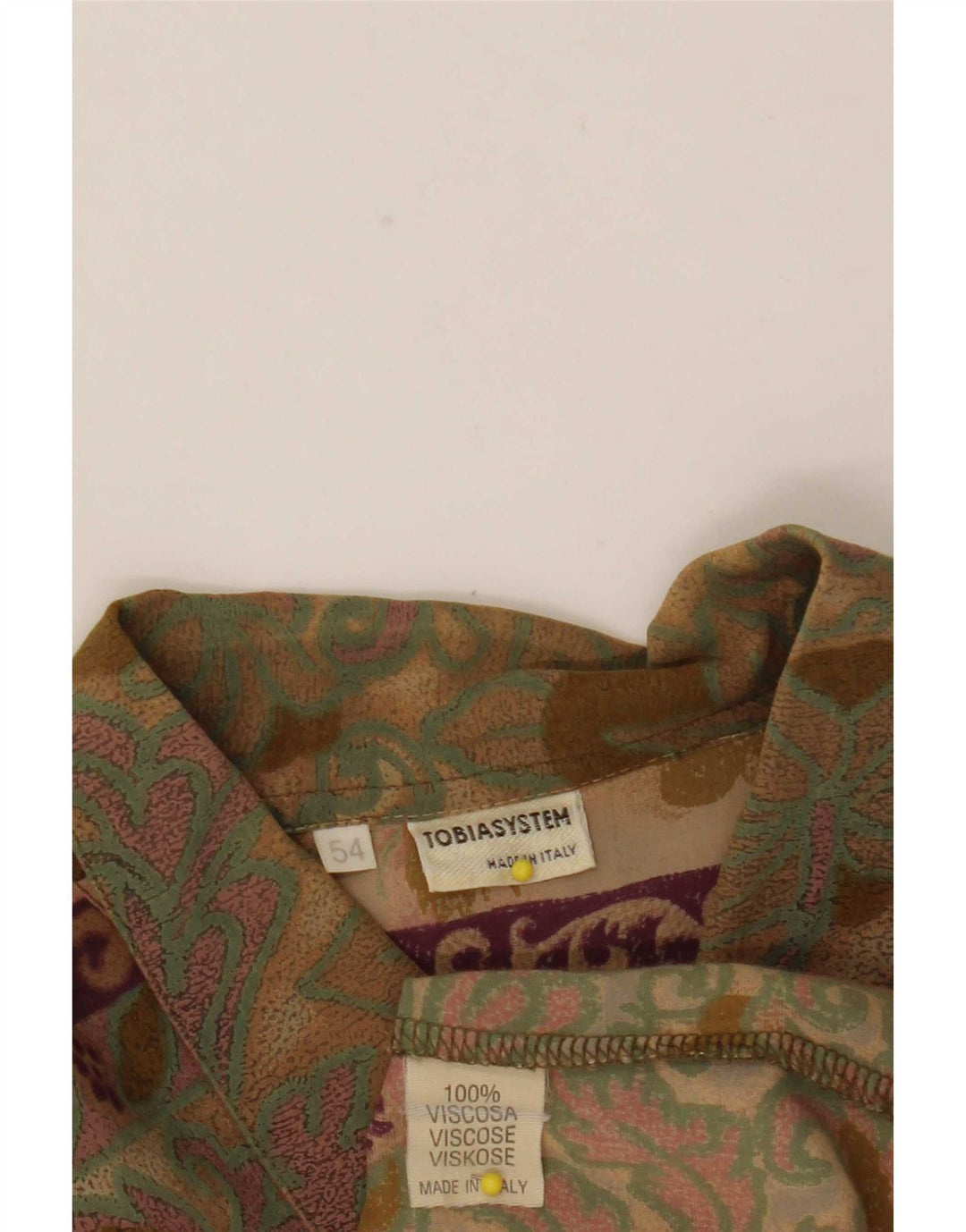 Tobia System Herren Pullover Hemd IT 54 XL Mehrfarbig Paisley