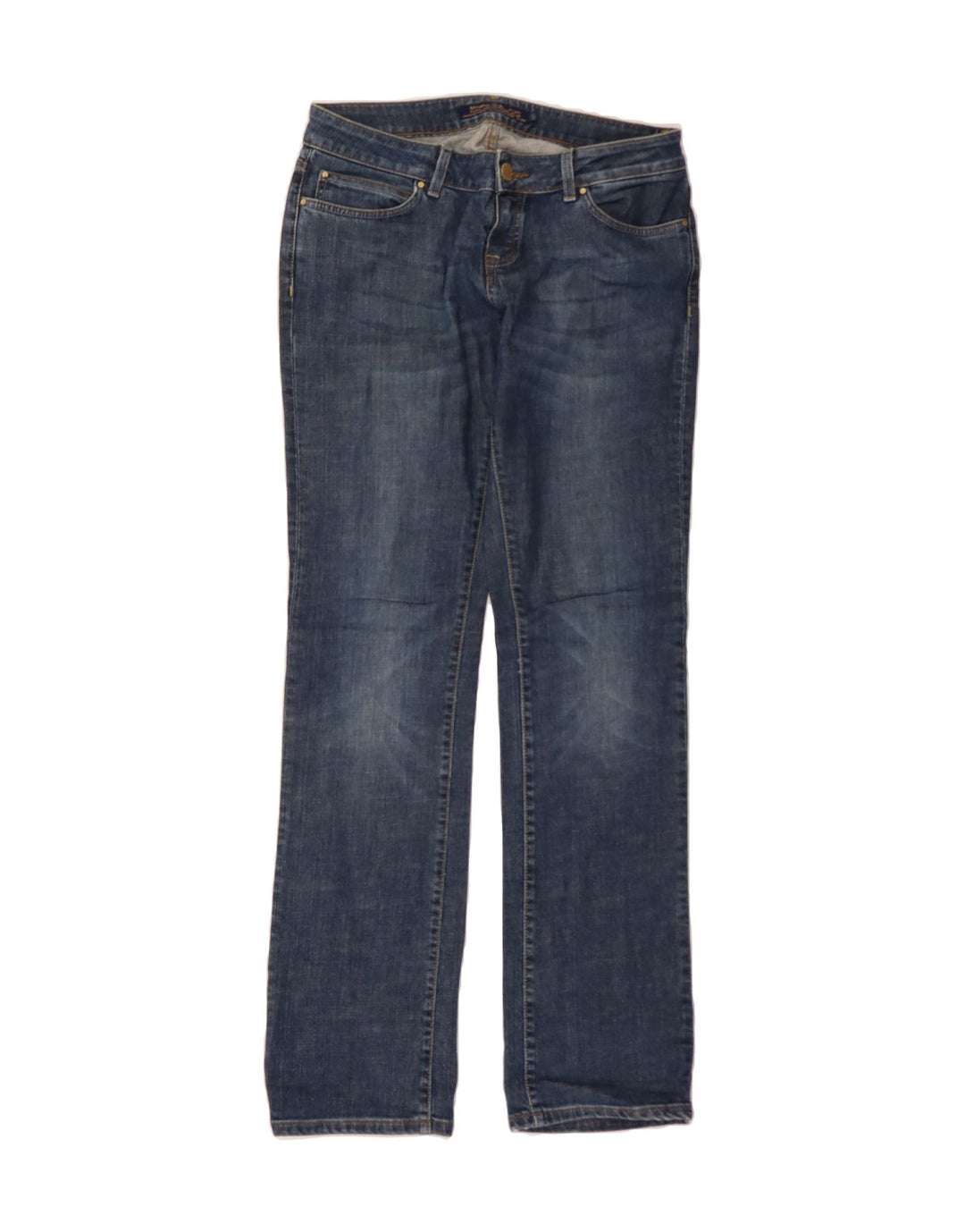 MASSIMO DUTTI Womens Straight Jeans W30 L34 Blue Cotton Vintage Massimo Dutti and Second-Hand Massimo Dutti from Messina Hembry 