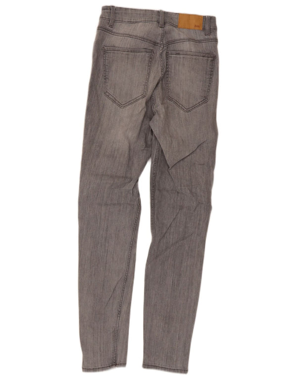 Zara Damen Skinny Jeans EU 38 Small W28 L26 Graue Baumwolle
