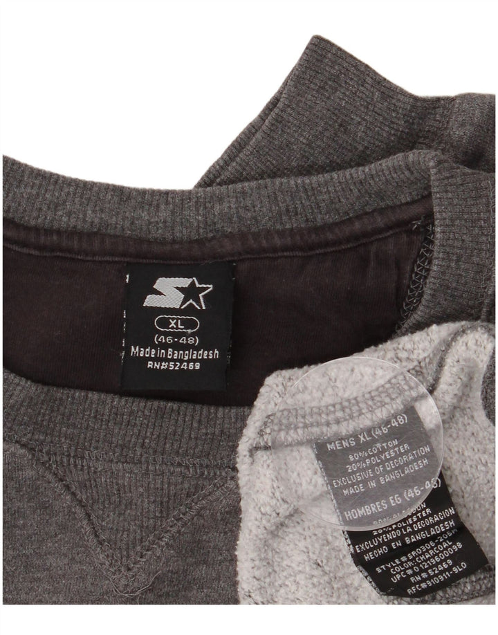Starter Herren Sweatshirt Pullover UK 46/48 XL Grau Baumwolle
