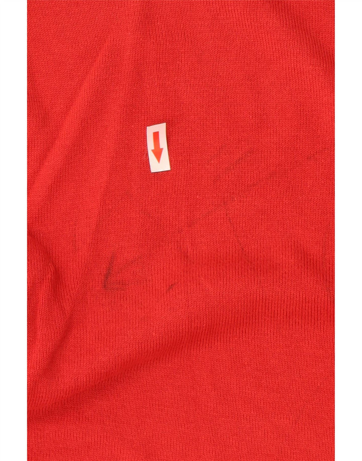 Kappa Herren-Pullover mit Rundhalsausschnitt, groß, rote Baumwolle
