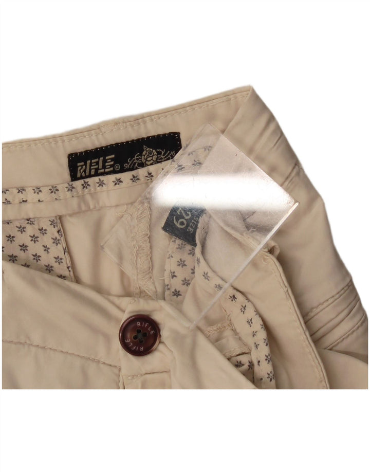 Rifle Damen Chinoshorts W29 Medium Off White