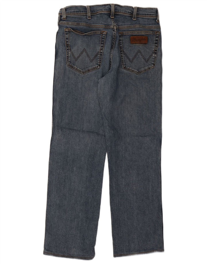 Wrangler Herren Texas Straight Jeans W34 L29 Blaue Baumwolle