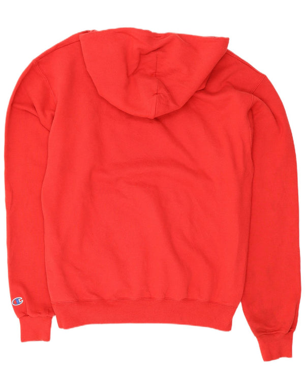 Champion Herren Wisconsin Graphic Kapuzenpullover aus mittelroter Baumwolle