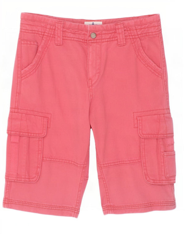 Fat Face Boys Cargo Shorts 10-11 Years W25 Pink Cotton