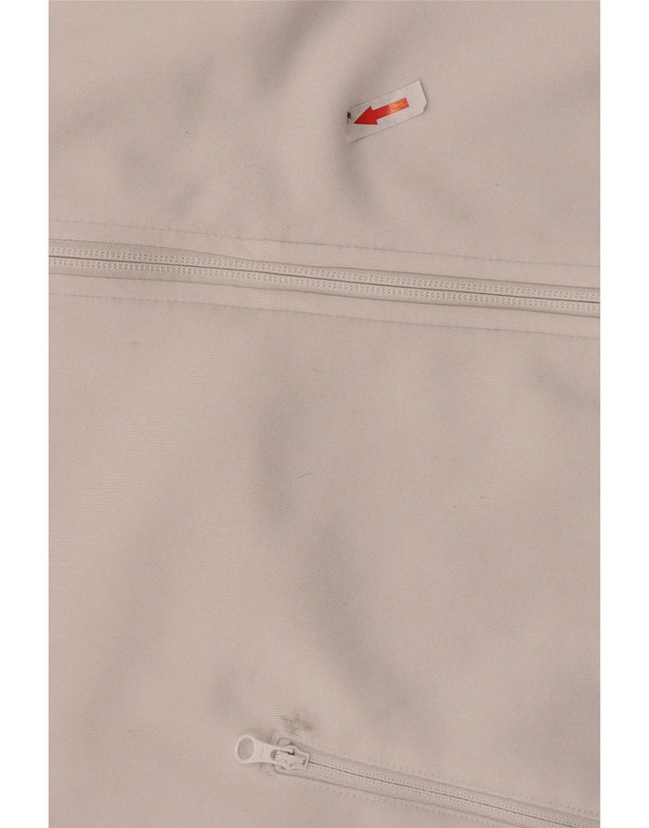Nike Herren-Trainingsanzugoberteil mit Grafik, mittelweißes Farbblock-Polyester