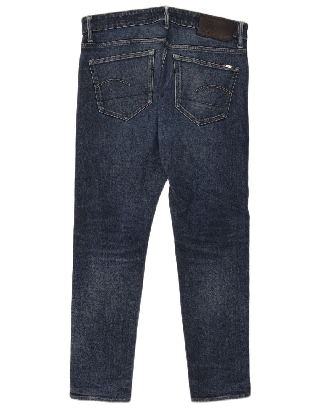 G-Star Herren 3301 Slim Jeans W34 L32 Blaue Baumwolle