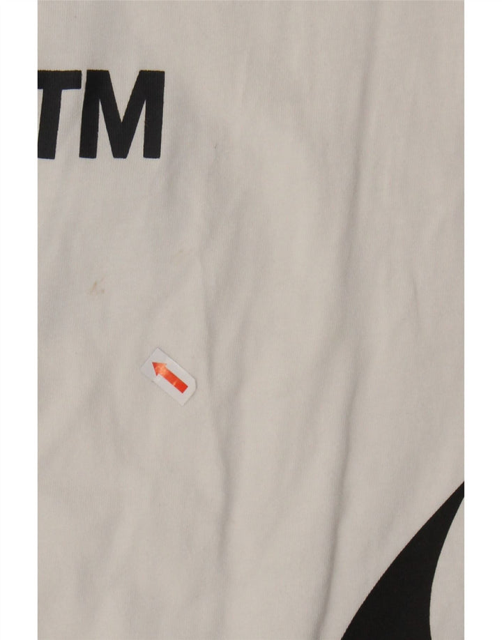 NIKE Mens Graphic T-Shirt Top Medium White