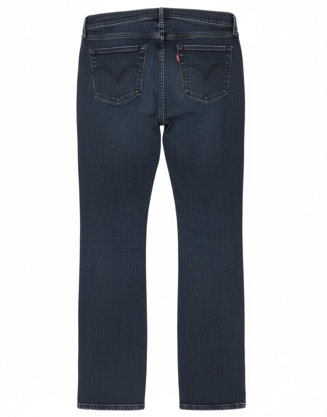 Levi's Damen 505 Straight Jeans W31 L32 Marineblaue Baumwolle