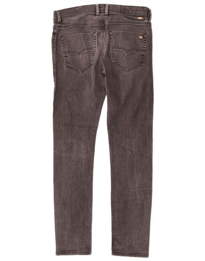 Diesel Herren Tepphar Slim Jeans W30 L31 Graue Baumwolle