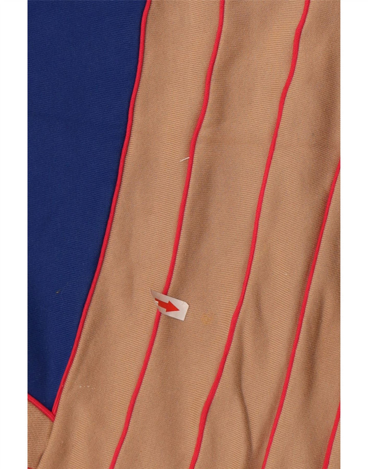 Adidas Damen Grafik-Sweatshirt-Pullover UK 12 Mittelbeige Farbblock