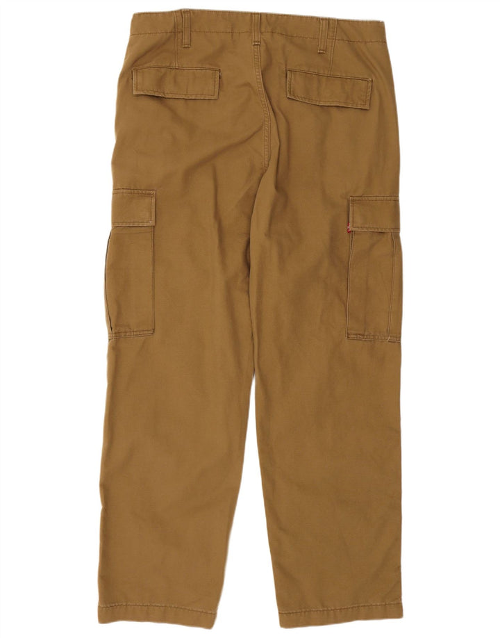 Levi's Herren Straight Cargo Hose W36 L30 Braune Baumwolle