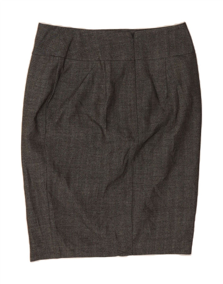 MOSSIMO Womens Pencil Skirt US 10 Large W32  Grey Herringbone Polyester Vintage Mossimo and Second-Hand Mossimo from Messina Hembry 