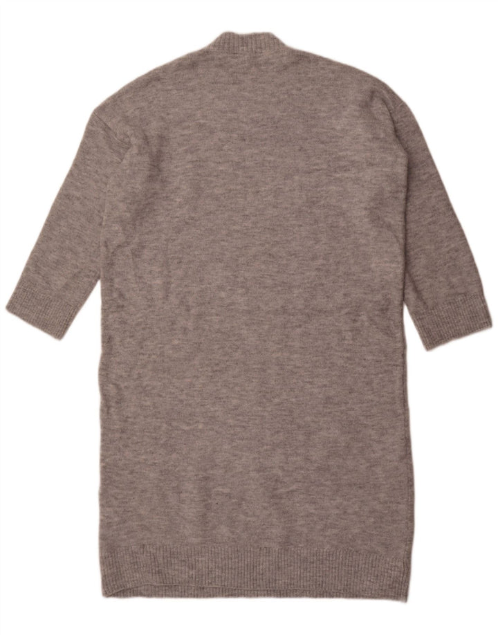Marks & Spencer Damen-Übergröße-Pulloverkleid, Größe 46, Größe L, Grau, Acryl