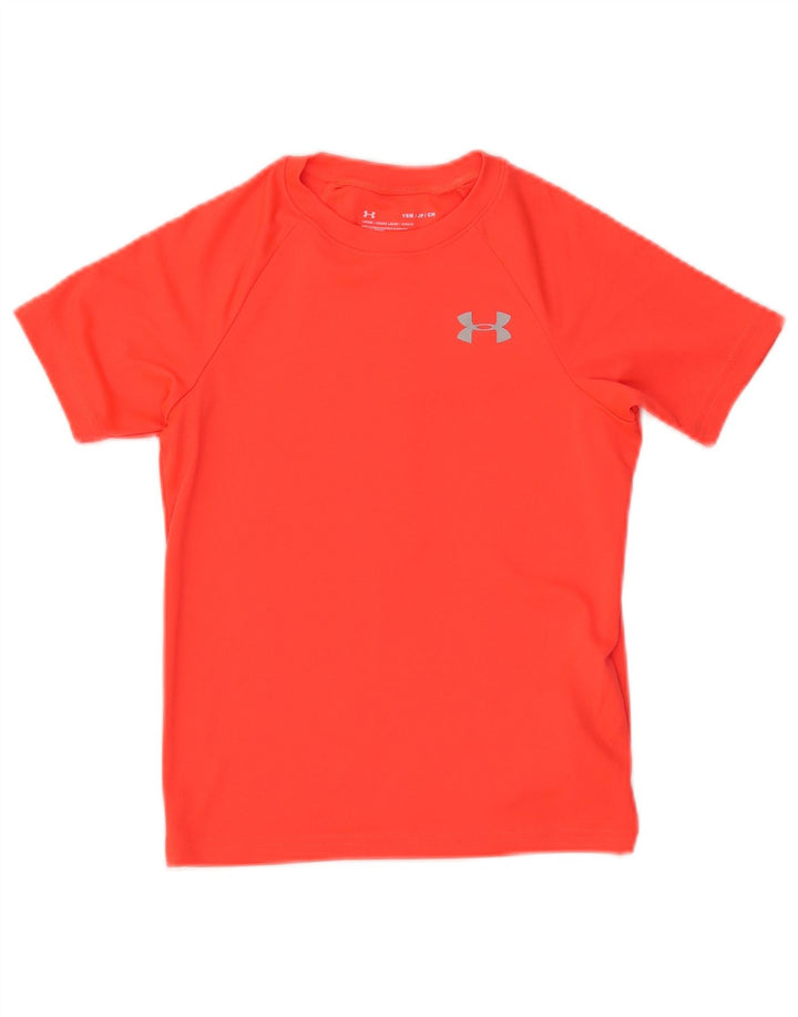 UNDER ARMOUR Mädchen-T-Shirt mit lockerer Passform und Grafik, 7–8 Jahre, Größe S, Orange